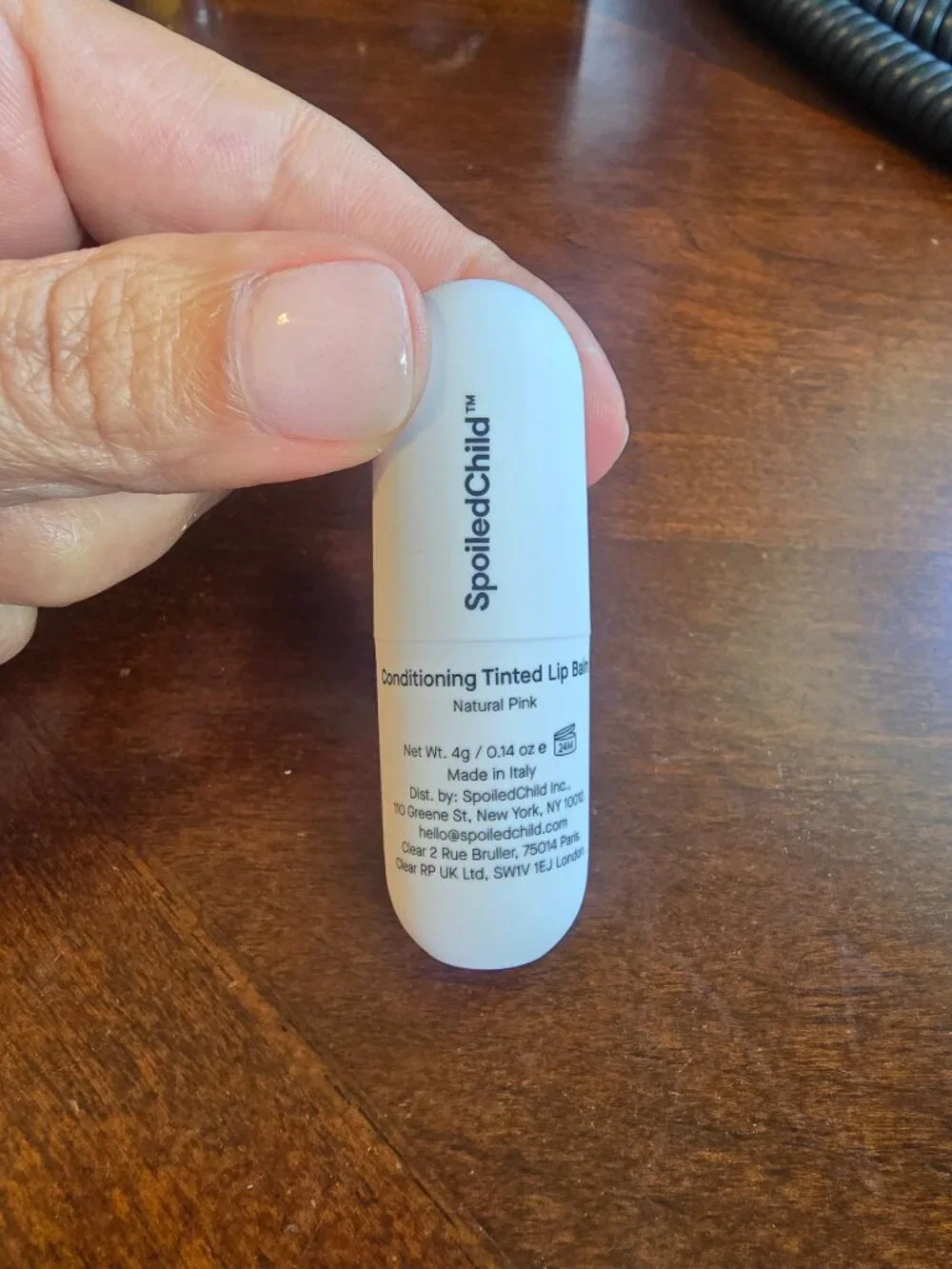 SpoiledChild Conditioning Tinted Lip Balm Natural Pink 0.14 oz NIB NEW